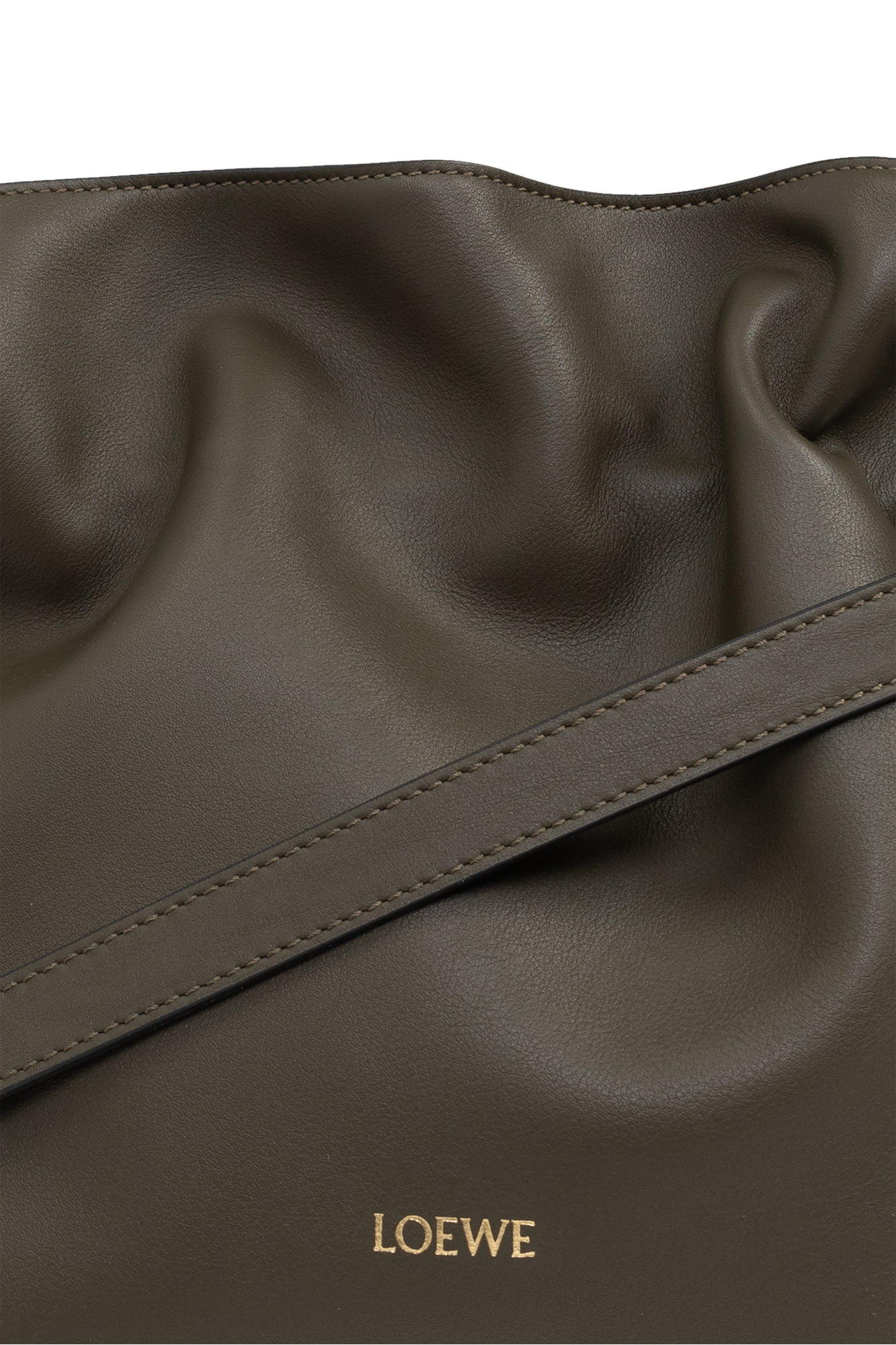 ショルダーバッグ・ポシェット Loewe Khaki Nappa Leather Large Flamenco Shoulder Bag Loewe Khaki Nappa Leather Large Flamenco Shoulder Bag (LOEWE